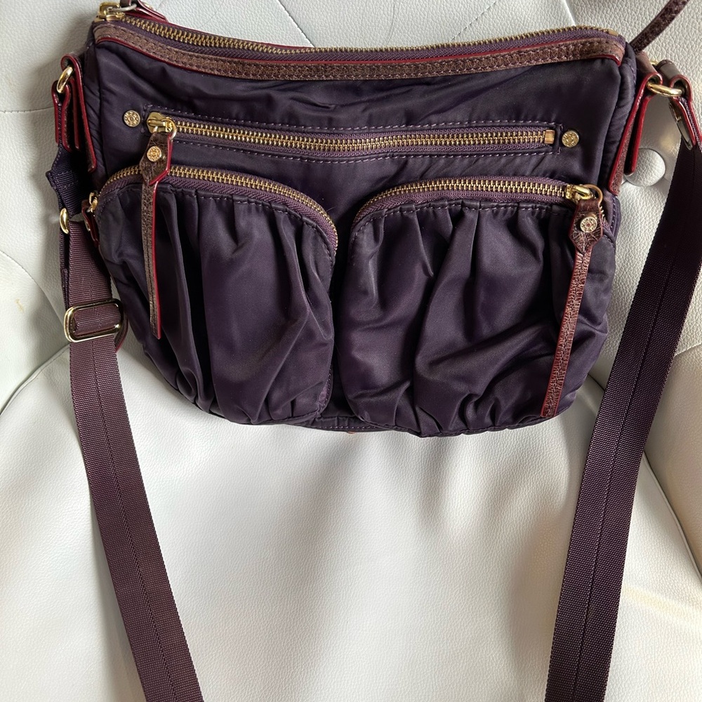 MZ Wallace Dark Purple Crossbody Bag